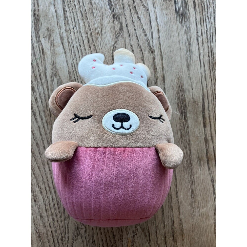 2025 Moriah Elizabeth Plush Hot Cocoa Bear 7.5" Cupcake Mystery Great Condition
